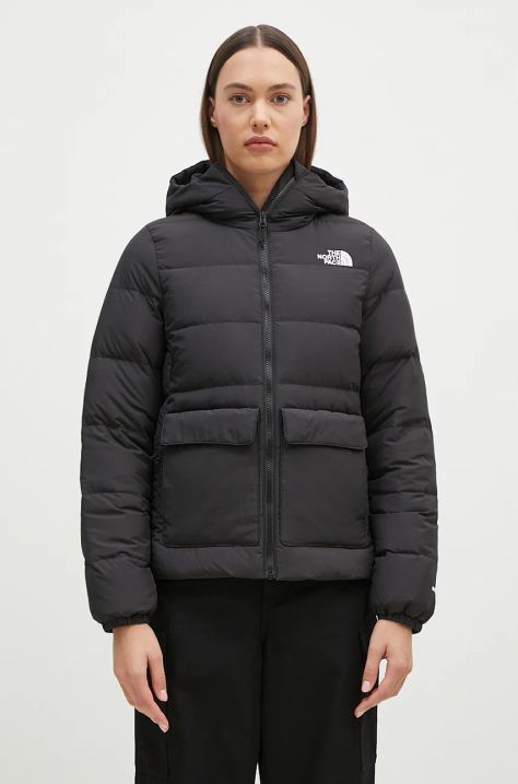 The North Face geacă de puf Gotham femei, culoarea negru, de iarnă, NF0A84IW4H01