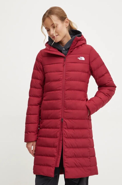 The North Face geaca Aconcagua femei, culoarea bordo, de tranzitie, NF0A88TA1IX1