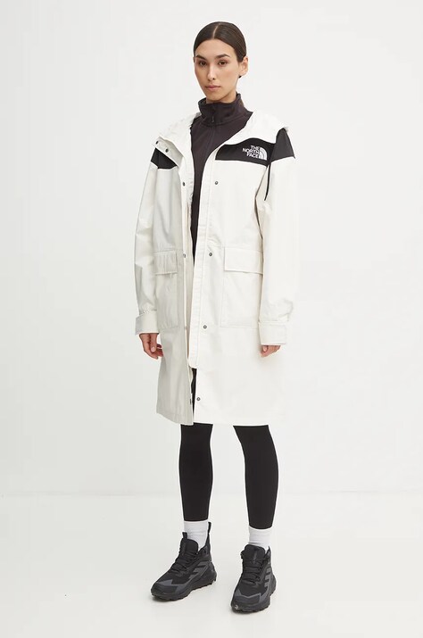 The North Face geaca Reign on Park femei, culoarea bej, de tranzitie, NF0A8BCJROU1