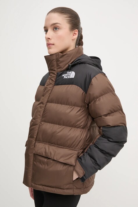 The North Face geaca Limbara culoarea maro, de iarna, NF0A89G91OI1