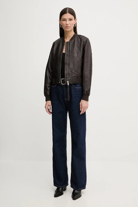 Шкіряна куртка AllSaints ORTEN BOMBER JACKET — фото 2