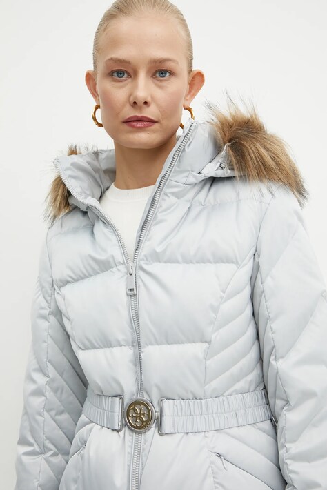 Guess geaca de puf OLGA femei, culoarea gri, de iarna, W4BL53 WEX52