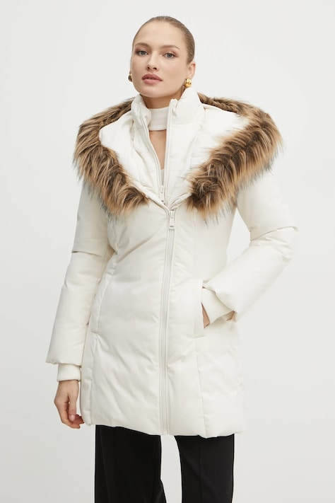 Куртка Guess SYLVIE женская цвет бежевый зимняя W4BL59 WG7X2
