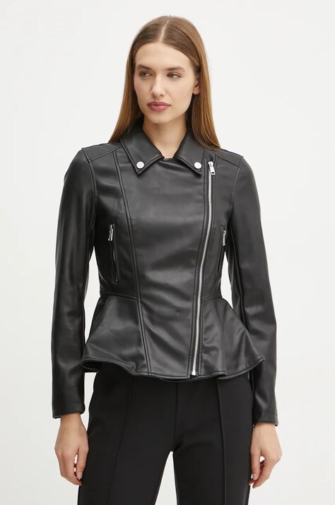 Guess geaca ramones femei, culoarea negru, de tranzitie, W4BL3T KCP70