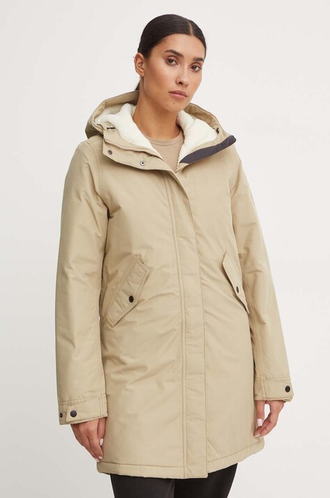 Jack Wolfskin geaca Talforst femei, culoarea verde, de iarna, 1116041