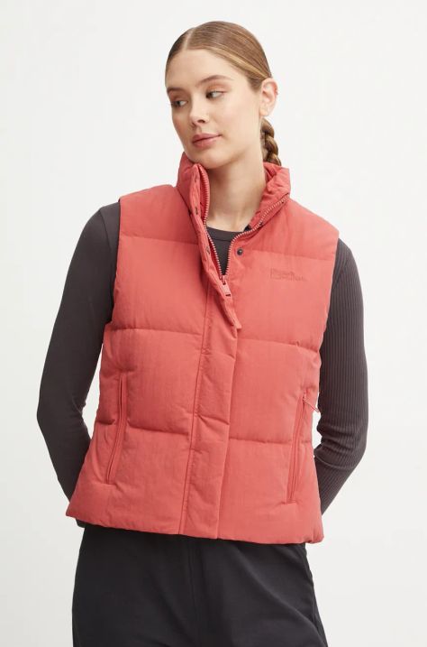 Jack Wolfskin vesta de puf Nordlicht femei, culoarea roz, de iarna, A60088