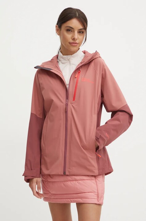 Jack Wolfskin jacheta de exterior Eagle Peak 2L culoarea roz, A61825