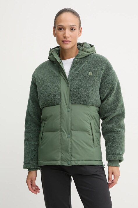 Billabong geacă Love Trip femei, culoarea verde, de iarnă, EBJJK00150