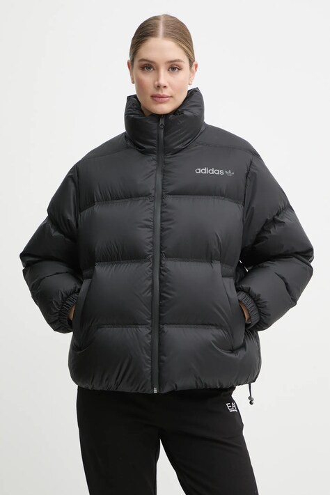 adidas Originals geaca de puf Premium Puffer femei, culoarea negru, de iarna, IW5867