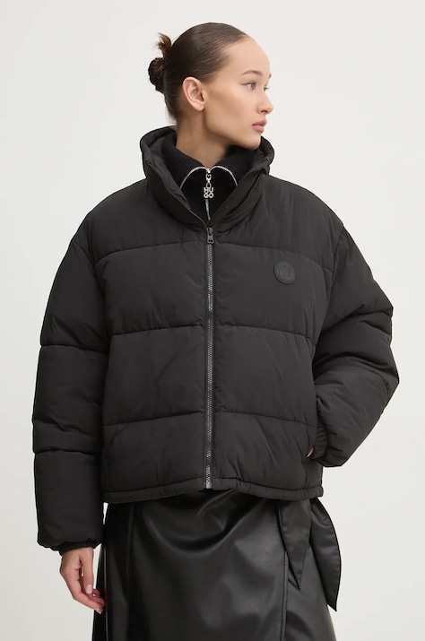 Куртка Hugo Blue женская цвет чёрный зимняя oversize 50522262