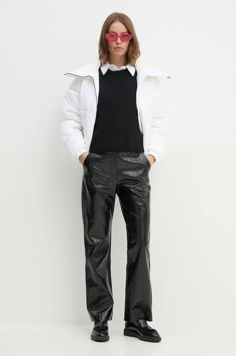 Save The Duck geaca HINA femei, culoarea alb, de iarna, oversize, D31318W.COFY19