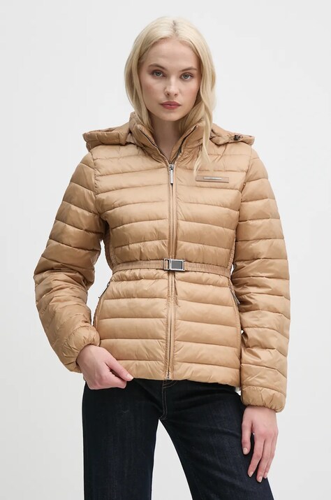 Calvin Klein geaca femei, culoarea gri, de tranzitie, K20K207731