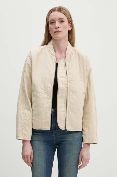 Levi's geaca femei, culoarea bej, de tranzitie, A8517