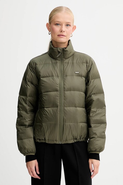 Levi's kurtka puchowa damska kolor zielony A8320