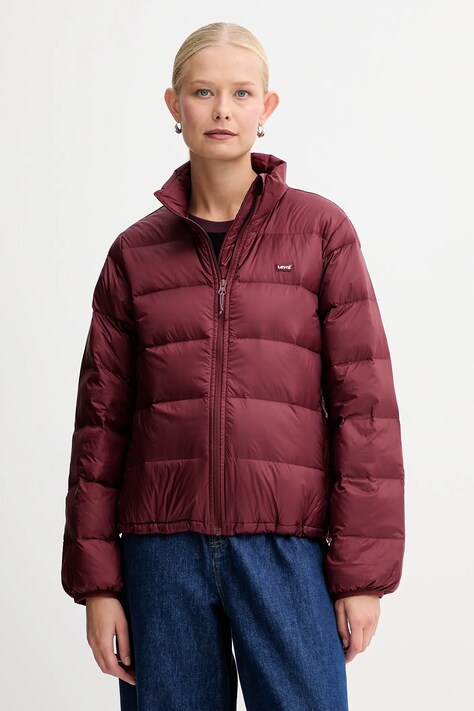 Levi's kurtka puchowa damska kolor czerwony A8320