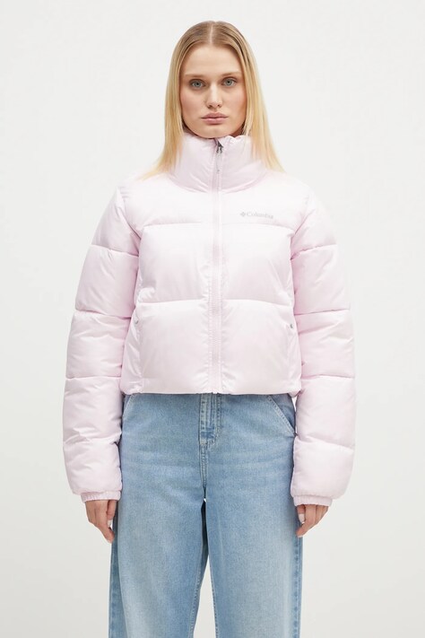 Columbia kurtka Puffect Colorblock damska kolor różowy zimowa 2088501