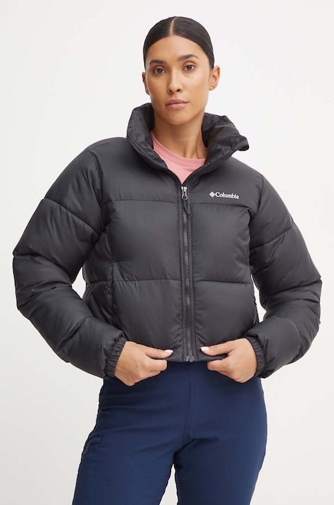 Columbia geaca Puffect Colorblock femei, culoarea negru, de iarna, 2088501