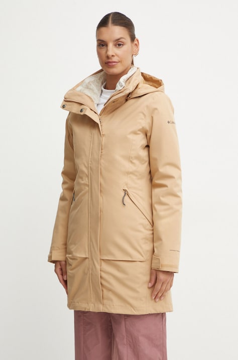 Outdoor jakna Columbia Pulaski II Interchange boja: bež, 2113971