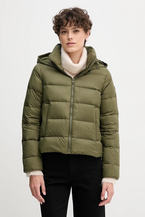 Пуховая куртка Tommy Hilfiger цвет зелёный зимняя WW0WW43581