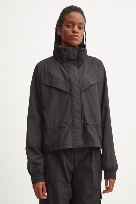 Bunda P.E Nation Shelter dámska, čierna farba, prechodná, 243J334
