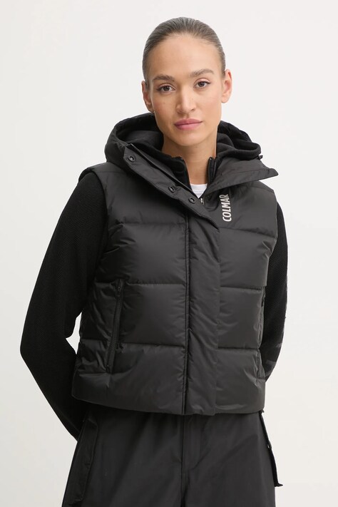 Colmar vesta de puf femei, culoarea negru, de iarna, 2815.7XB