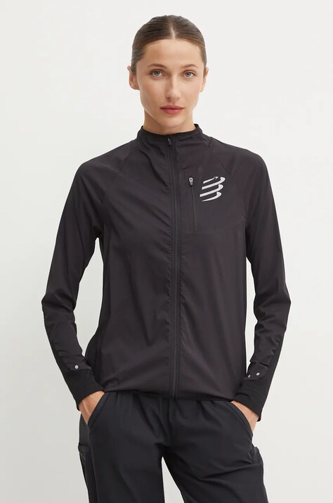 Ветровка Compressport Hurricane в черно преходен модел AJVW1429