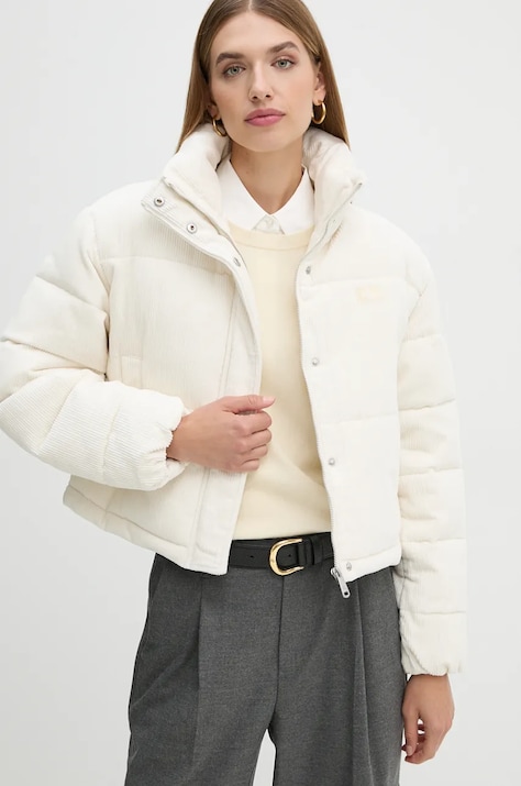 Вельветова куртка Calvin Klein Jeans колір білий зимова oversize J20J224620