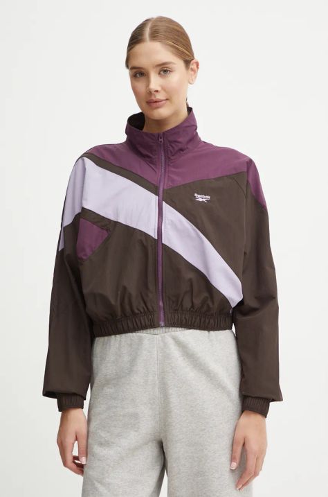 Reebok Classic geaca femei, culoarea violet, de tranzitie, 100206054