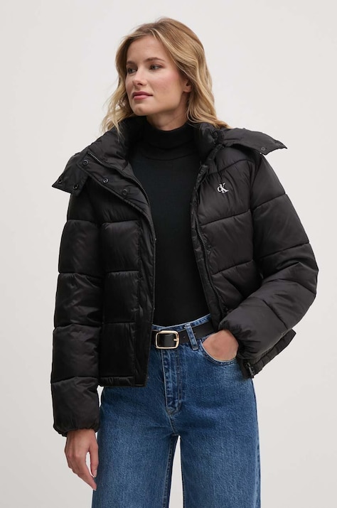 Куртка Calvin Klein Jeans женская цвет чёрный зимняя J20J224616