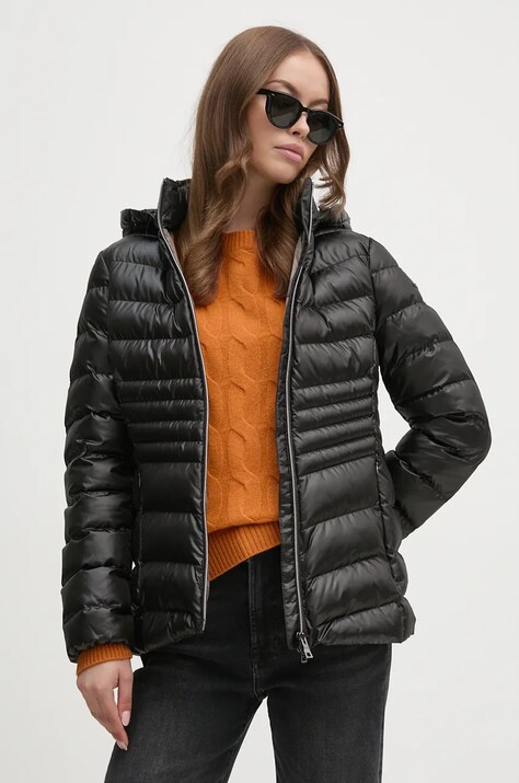 Bunda Geox dámská, černá barva, zimní, W4628Z-T2843-F9000