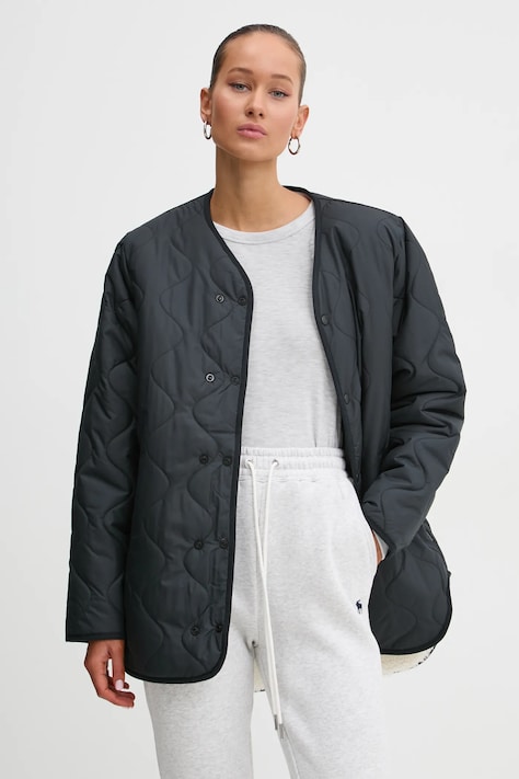 Converse kurtka damska kolor czarny przejściowa 10026783-A02