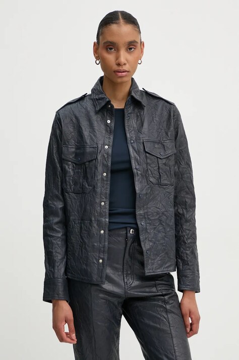 ZADIG&VOLTAIRE giacca in pelle donna colore blu navy  RWSH00029
