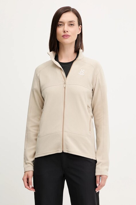 Haglöfs bluza sportowa Buteo kolor beżowy gładka 605074
