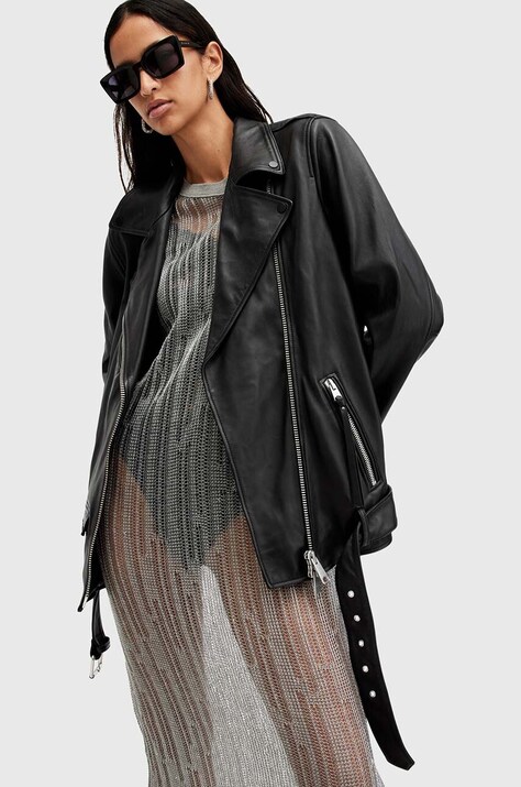 Шкіряна куртка AllSaints BILLIE — фото 5