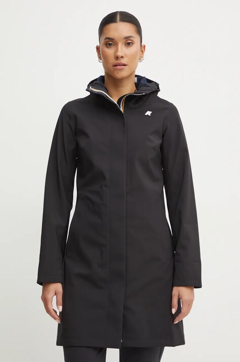 Μπουφάν K-Way χρώμα: μαύρο, K21489W
