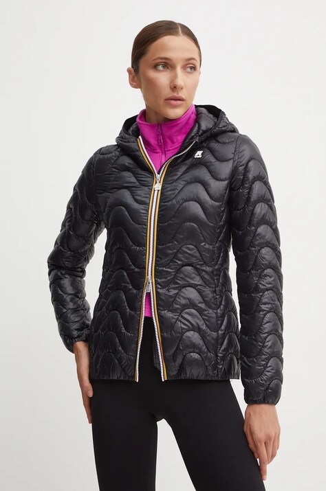 K-Way geaca femei, culoarea negru, de tranzitie, K5126IW