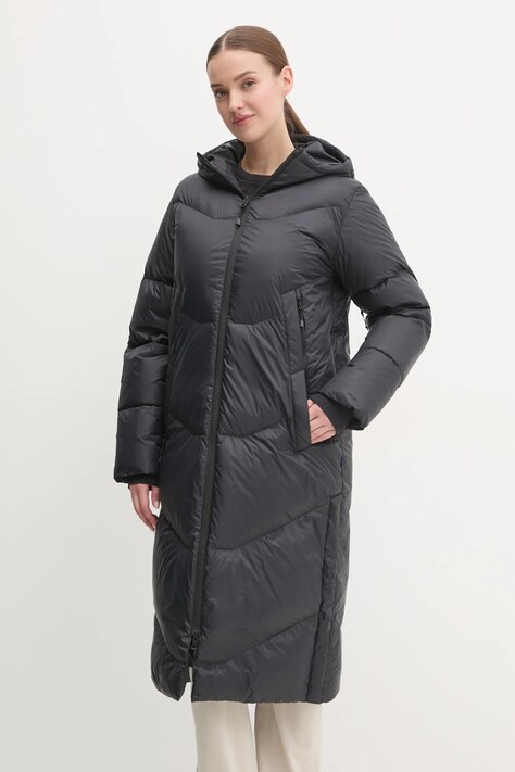 Burton geaca de puf femei, culoarea negru, de iarna, 243281