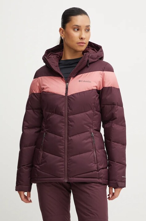Columbia geaca de schi Abbott Peak culoarea bordo, 2105111