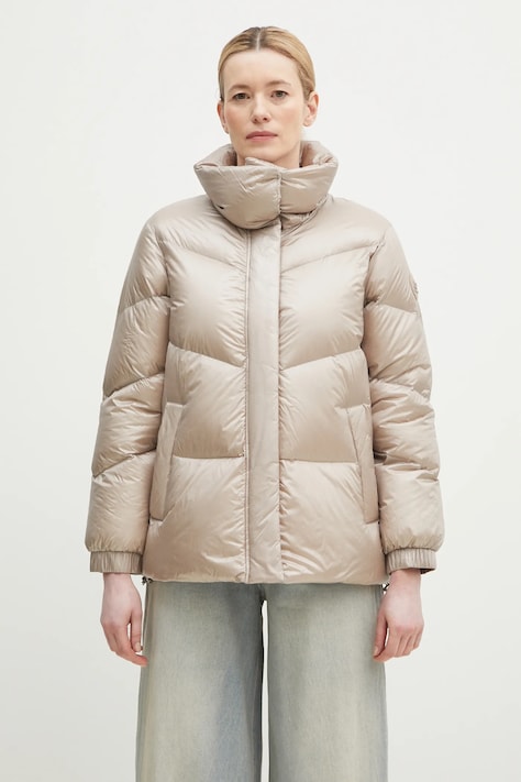 Woolrich down jacket Aliquippa Puffer Jacket beige color CFWWOU0925FRUT3085