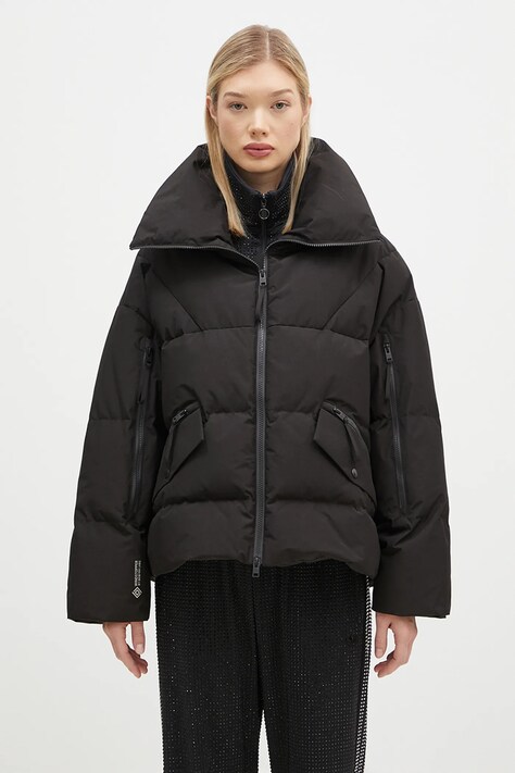 Пухова куртка Woolrich Gtx Jacket жіноча колір чорний зимова oversize CFWWOU1048FRUT3790