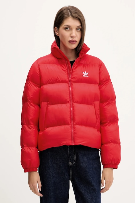 Куртка adidas Originals цвет красный зимняя JD0422