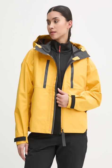 adidas geaca de ploaie MyShelter Rain.RDY femei, culoarea galben, IM8529