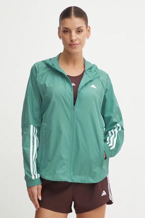 adidas Performance windbreaker Hyperglam culoarea turcoaz, de tranzitie, IX3215
