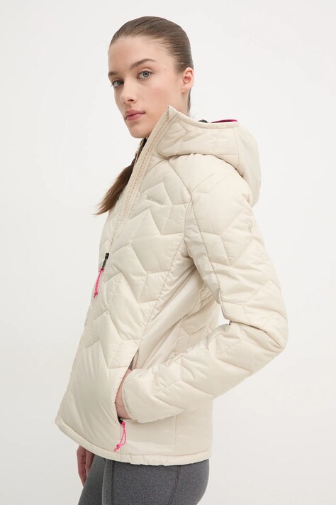 Peak Performance geaca sport Elevate Liner culoarea bej, de tranzitie, G79805