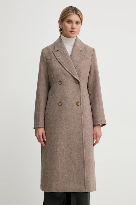 Kaput s primjesom vune Levi's boja: bež, za prijelazno razdoblje, oversize, A8533