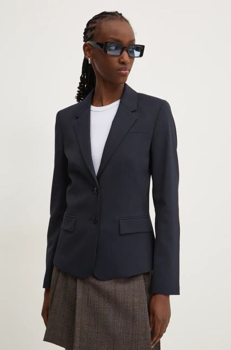 HUGO blazer con aggiunta di lana colore blu navy  50516131