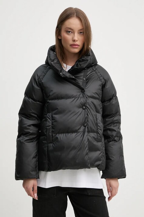 Hetrego geaca de puf KATE femei, culoarea negru, de iarna, oversize, 8N620