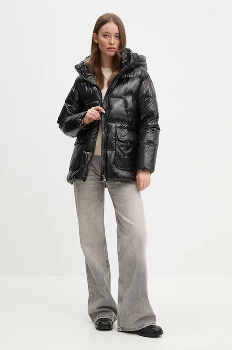 Пухено яке Hetrego DAILA в черно зимен модел 8N727
