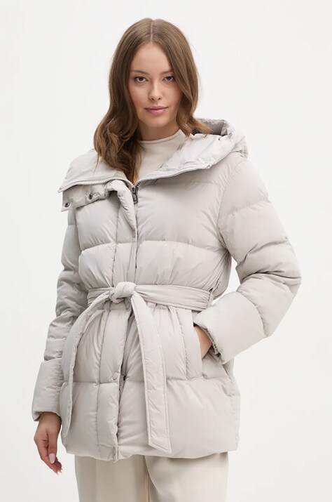 Hetrego geaca de puf KAYLA femei, culoarea gri, de iarna, 8N785
