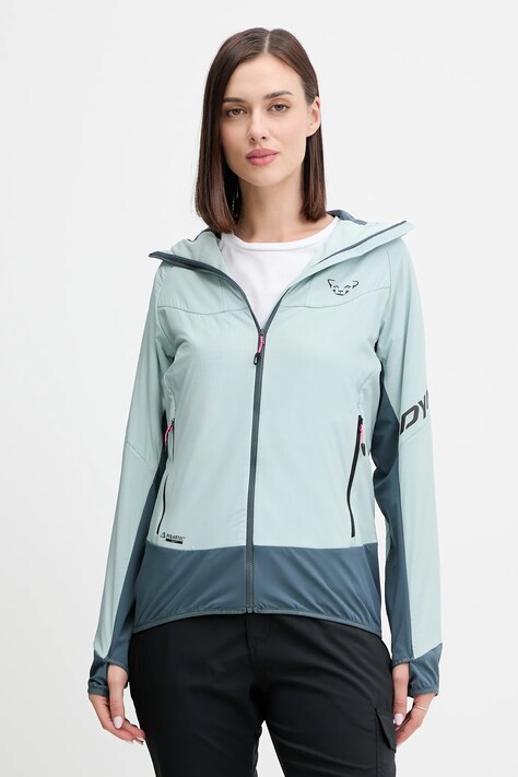 Sportovní bunda Dynafit Mezzalama tyrkysová barva, 08.0000071597